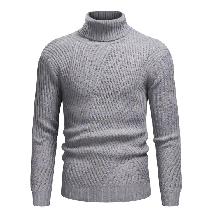 Men's high-quality turtleneck sweater in structured design Lisslune