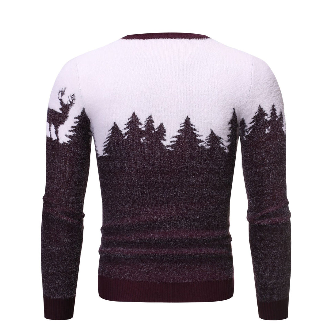 Men's cozy sweater with motif print Lisslune