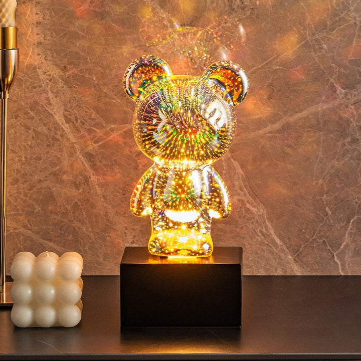 Lisslune | LED Bear Fireworks Night Lamp
