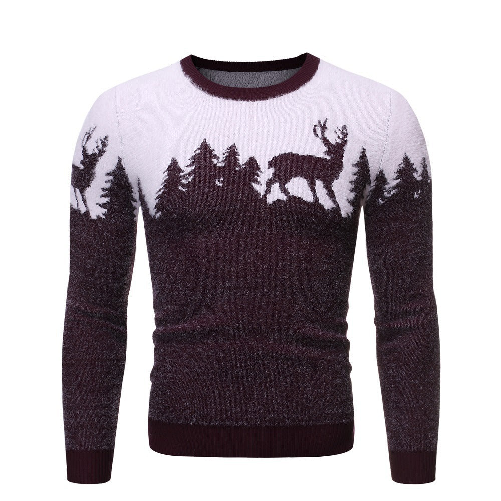 Men's cozy sweater with motif print Lisslune