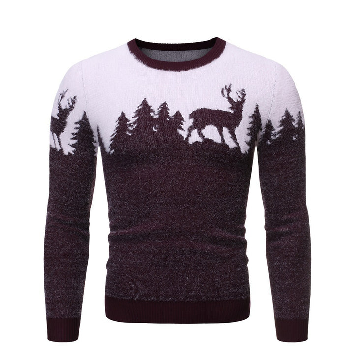 Men's cozy sweater with motif print Lisslune