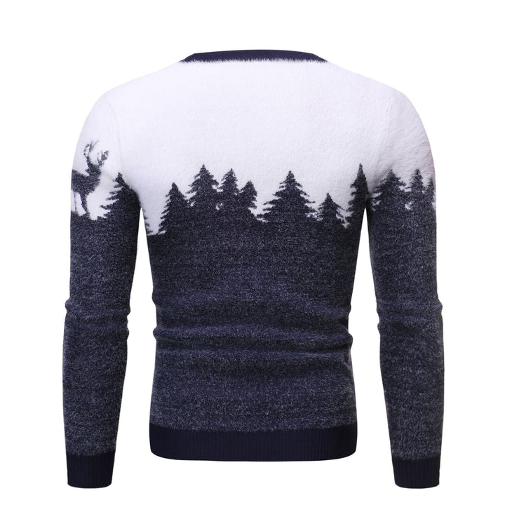 Men's cozy sweater with motif print Lisslune