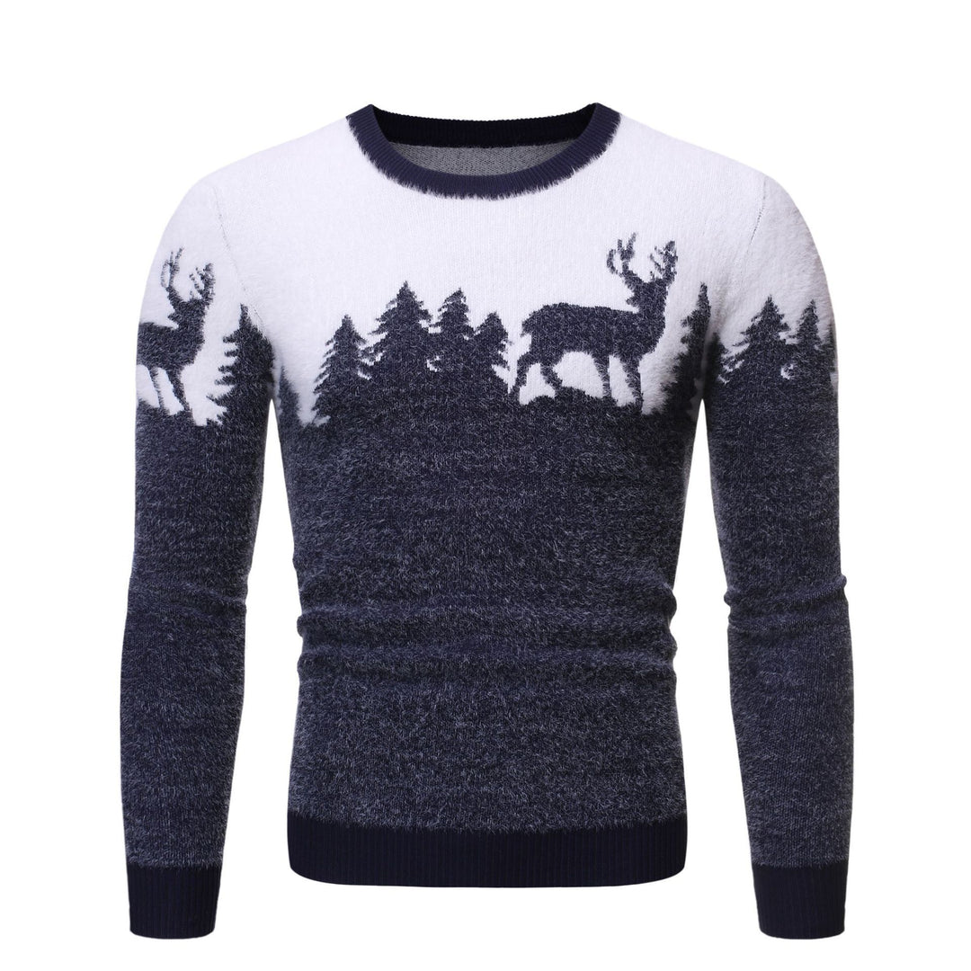 Men's cozy sweater with motif print Lisslune