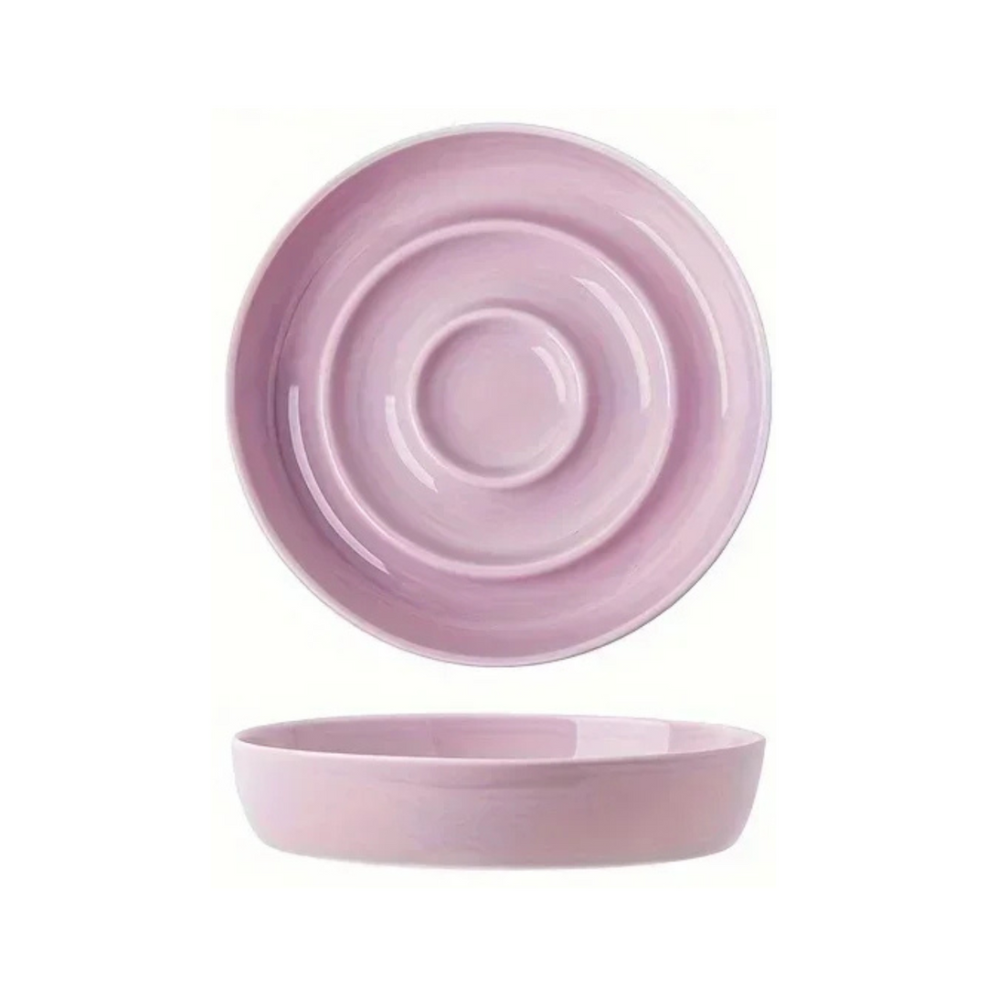 Lisslune | Ceramic Anti-Choke Feeding Bowl – Slow Feeder for Cats and Dogs