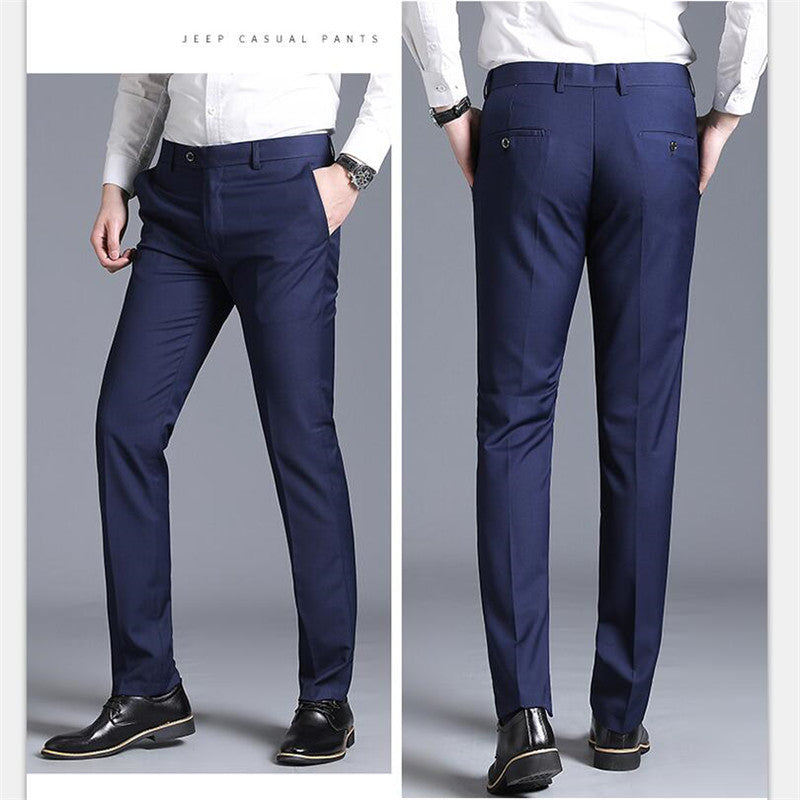 Men's elegant business trousers with slim fit Lisslune