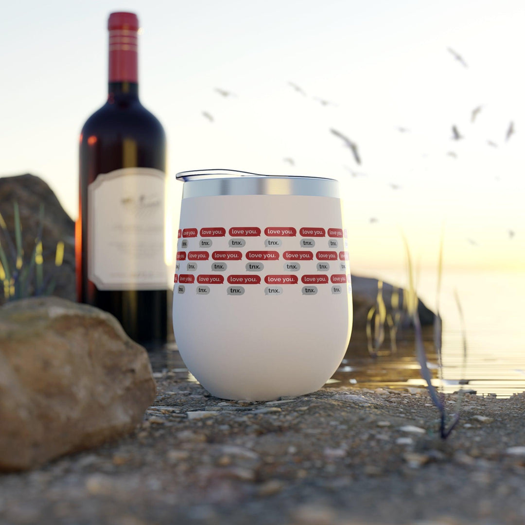 Lisslune | Cupid's Delight 12oz Insulated Stainless Steel Cup - Perfect Temperature Control