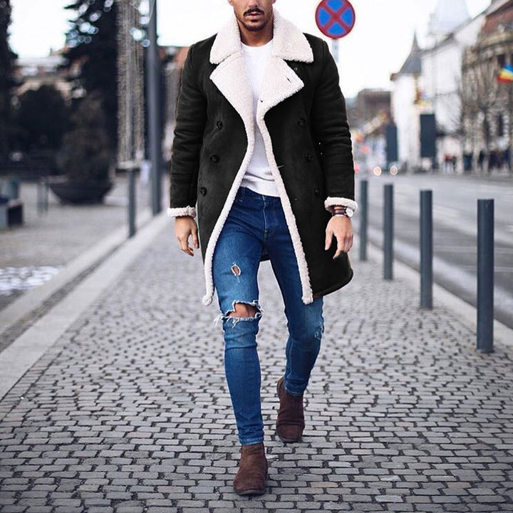 Men's sheepskin coat with luxurious teddy lining Lisslune