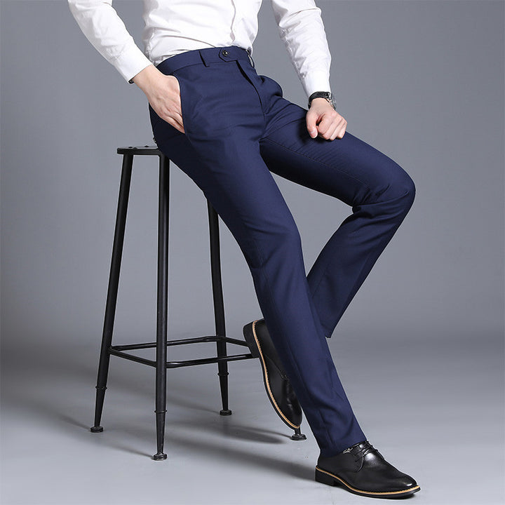 Men's elegant business trousers with slim fit Lisslune