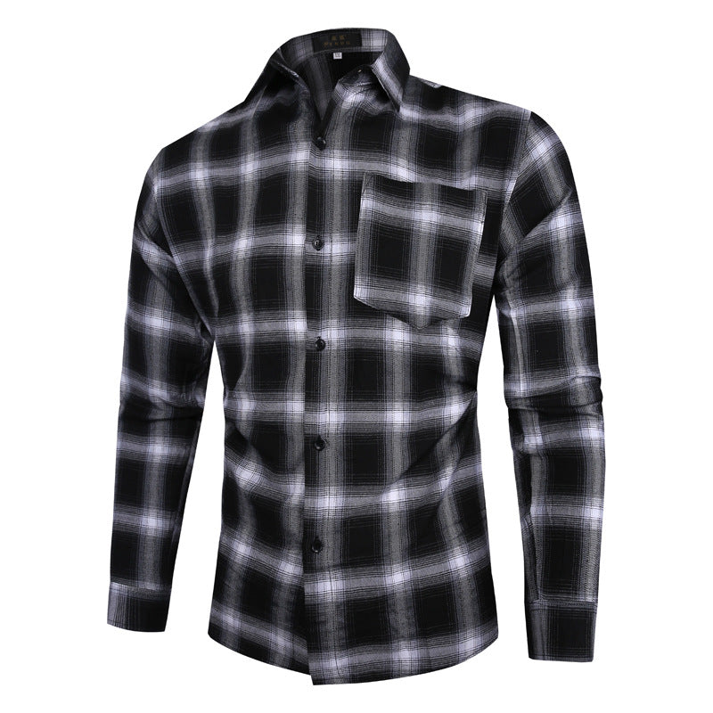 Men's Checked Shirt Lisslune