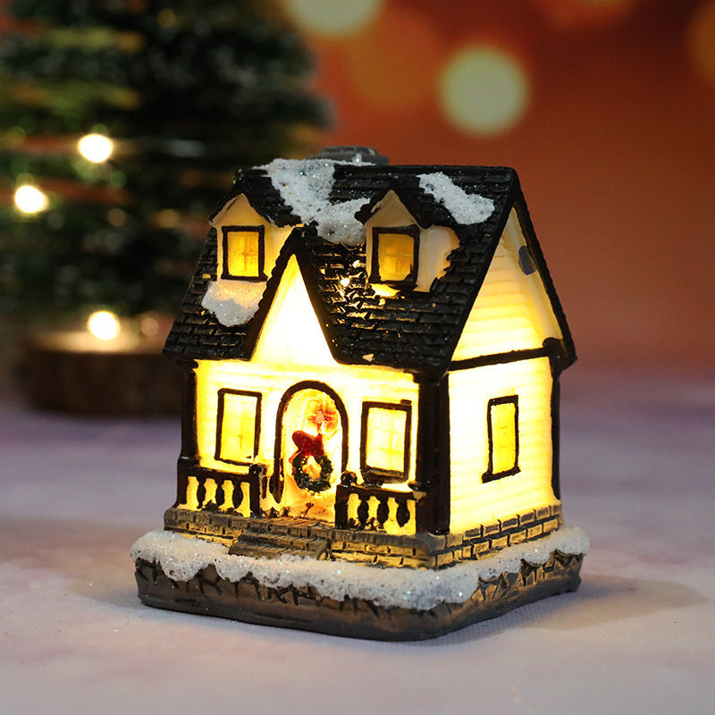 Lisslune | Christmas decorations micro landscape resin house