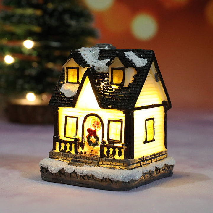 Lisslune | Christmas decorations micro landscape resin house