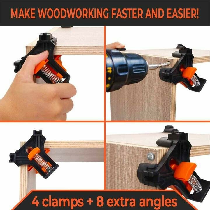 Lisslune | Clamp set (4pcs) + FREE 60°, 90° & 120° heads