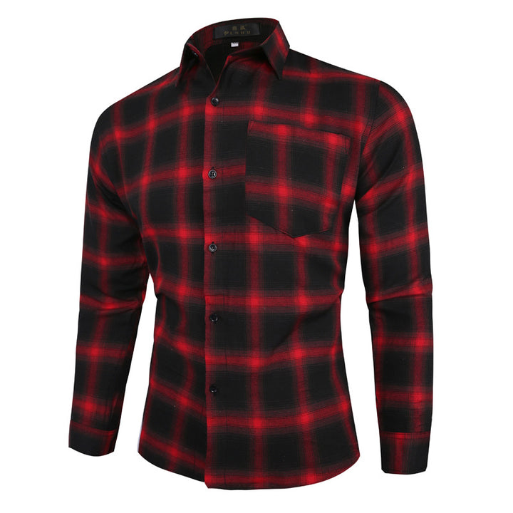 Men's Checked Shirt Lisslune