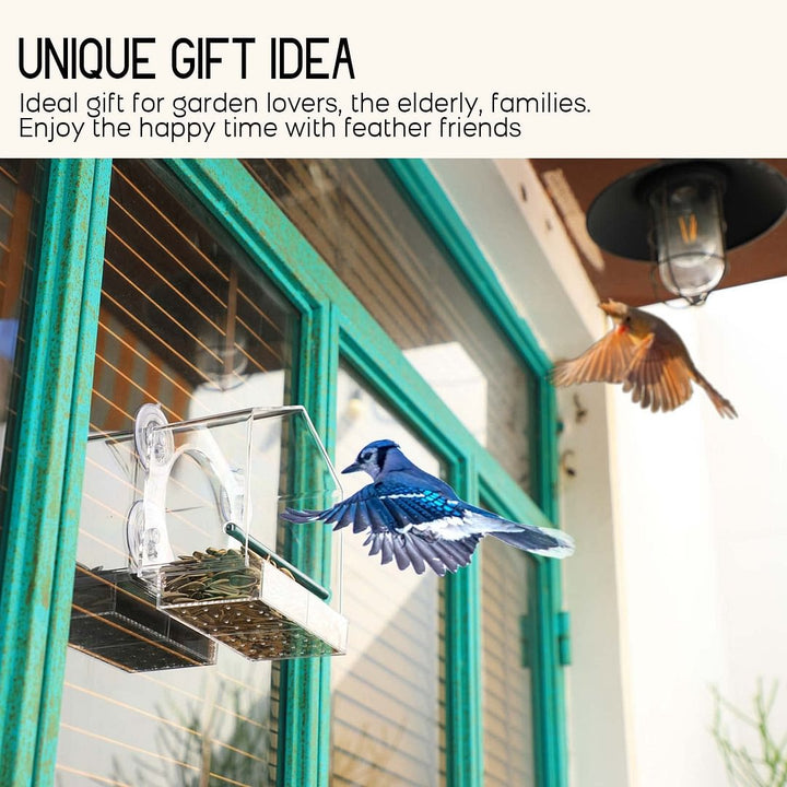 Lisslune | Bird feeder in the window for outdoor use