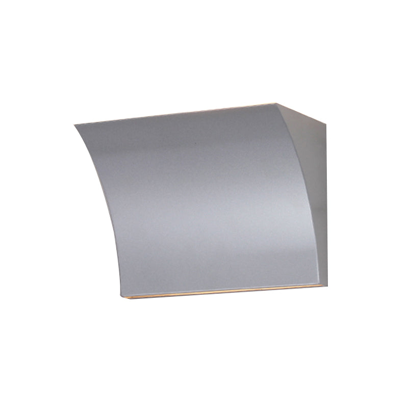 Lisslune | Simple Style Slip Design Wall Washer Light Metal LED Living Room Wall Lamp in Black/Silver