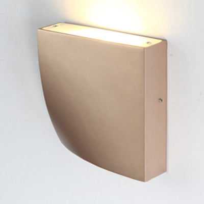 Lisslune | Modernism Style Curvy Wall Light Metal 5.5"/10" Width LED Living Room Wall Lamp in Black/White