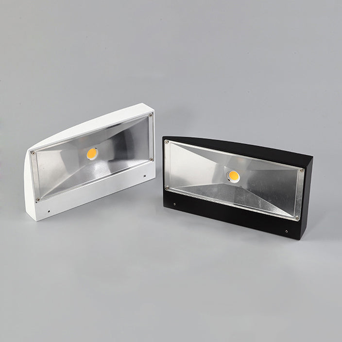 Lisslune | Modernism Style Curvy Wall Light Metal 5.5"/10" Width LED Living Room Wall Lamp in Black/White