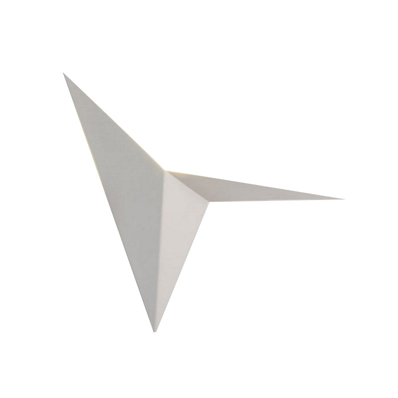 Skørter | Polygon Wall Lamp Light Contemporary Style Metal LED Black/White Wall Light for Living Room, Warm/White Lighting