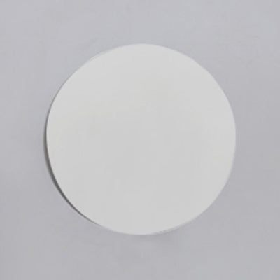 Lisslune | Round Wall Light Simple Metal 6"/8" Width LED Black/White Wall Light Lamp in Warm/White Light