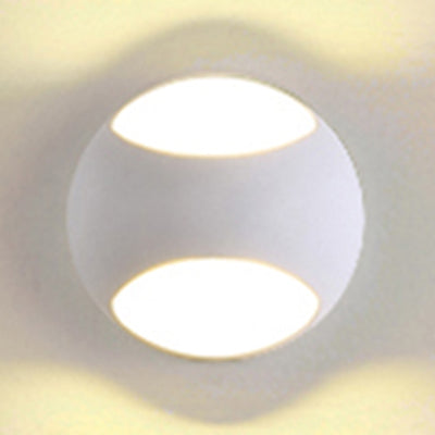 Lisslune | Round Wall Mounted Lamp Nordic Metal LED Wall Light in Yellow/Gray/Green