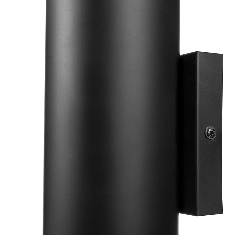 Lisslune | 23.5"/27.5" Width Pipe Wall Light Modern Metallic 1/2-Light Black Wall Lighting for Living Room