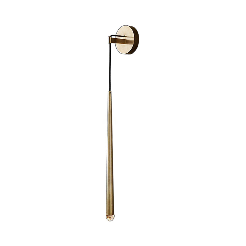 Lisslune | Modern Stylish Waterfall Wall Sconce Light Metal Integrated LED Living Room Wall Light in Gold