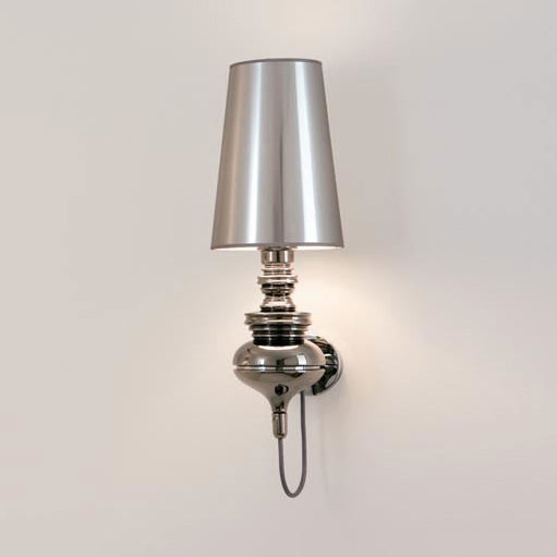 Skørter | Tapered Wall Lamp Lighting Contemporary Fabric White/Black/Silver LED Wall Lamp, 6"/8"/10" Dia