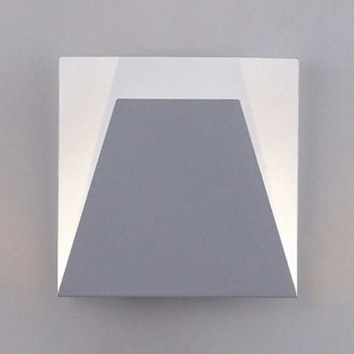 Lisslune | Geometric Metal Wall Light Simple Style LED White Wall Light in Warm/White Light for the Bedroom