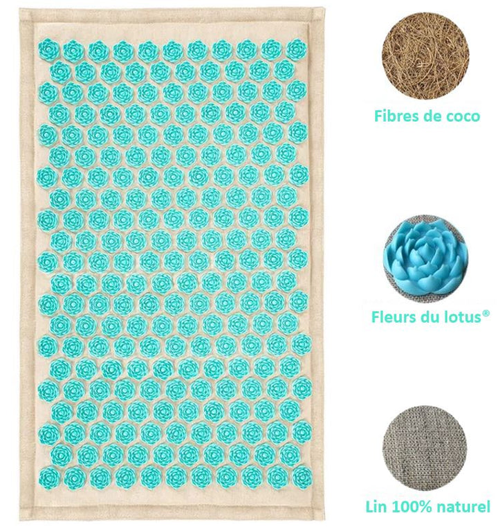 Lisslune | Acupressure mat with Pillow and 5500 Pressure Points – The Florapress Relaxation Set
