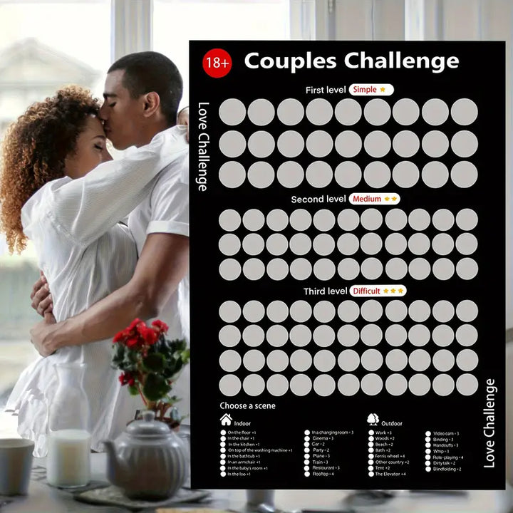 Lisslune | Love Challenge Scratch Cards for Couples