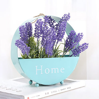 Skørter | Metal Circular Hanging Wall Lamp Scandinavian Flower/Plant Accent String Light for Restaurant Tea Shop