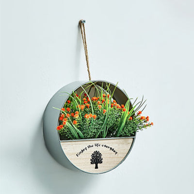 Skørter | Flower/Plant String Lights with Wooden Ring/House Shelf Nordic Twinkle Light for Café Tea Shop