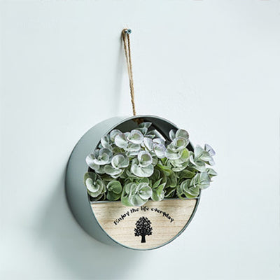 Skørter | Flower/Plant String Lights with Wooden Ring/House Shelf Nordic Twinkle Light for Café Tea Shop
