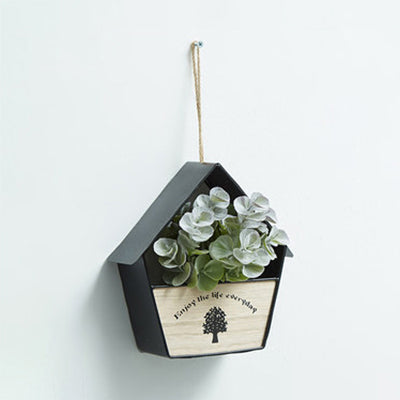 Skørter | Flower/Plant String Lights with Wooden Ring/House Shelf Nordic Twinkle Light for Café Tea Shop