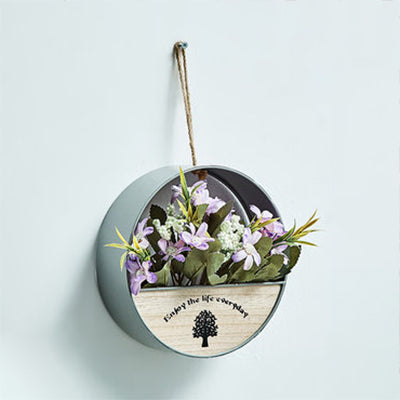 Skørter | Flower/Plant String Lights with Wooden Ring/House Shelf Nordic Twinkle Light for Café Tea Shop