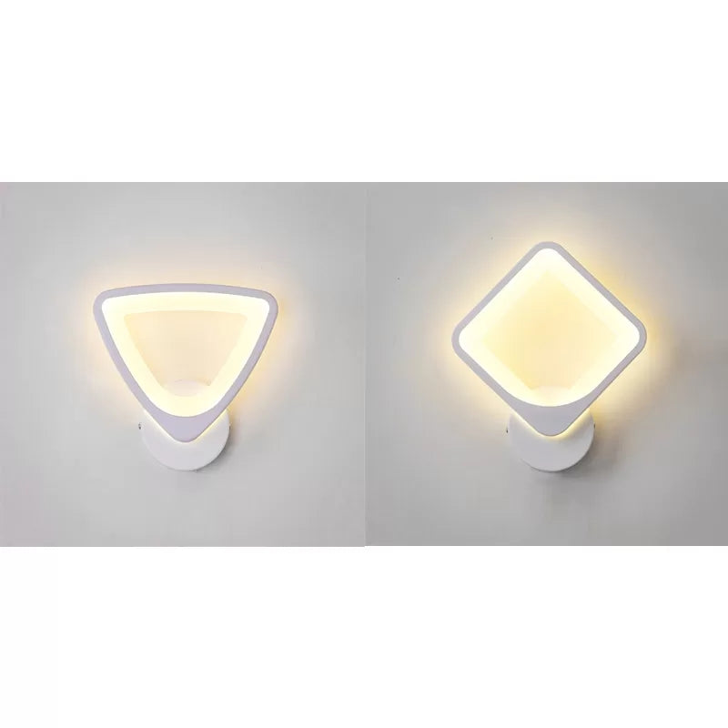 Skørter | Modern Slim LED Wall Lamp Acrylic Sconce Lamp in White for Living Room Stair