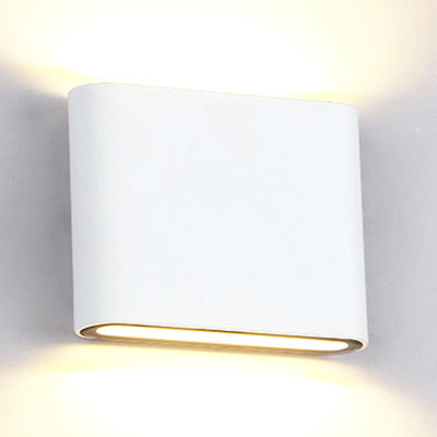 Skørter | Black/White Rectangular Wall Wash Light Modern Stylish Warm/White Light LED Aluminium Wall Lamp for Hallway, 4.5"/7" B
