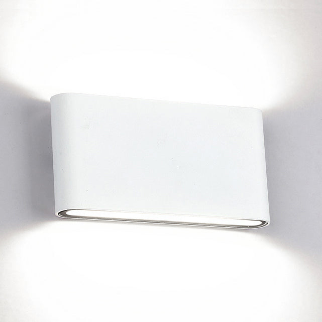 Skørter | Black/White Rectangular Wall Wash Light Modern Stylish Warm/White Light LED Aluminium Wall Lamp for Hallway, 4.5"/7" B