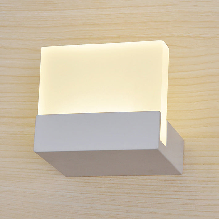 Lisslune | Acrylic Plate Wall Light Minimalist LED 1 Light Wall Lighting Ideas in Warm/White Light