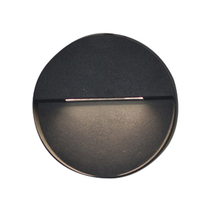 Lisslune | LED Veranda Wall Lamp with Round/Rectangular Aluminum Shade Black Wall Lighting in White/Warm Lights