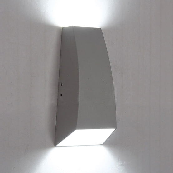 Lisslune | Black/Grey Geometric Wall Sconce Lamp Modern Style LED Aluminium Wall Light Fixture in White/Warm Light