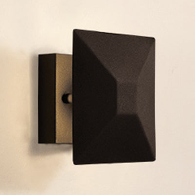 Lisslune | Modernist 1/3-Light Wall Lamp with Metal Shade Black/White Geometric Wall Light for Staircase