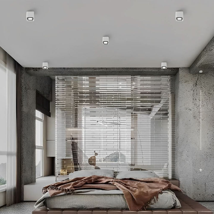 Lisslune | Square Adjustable Ceiling Lamp with Dimmable LED Light