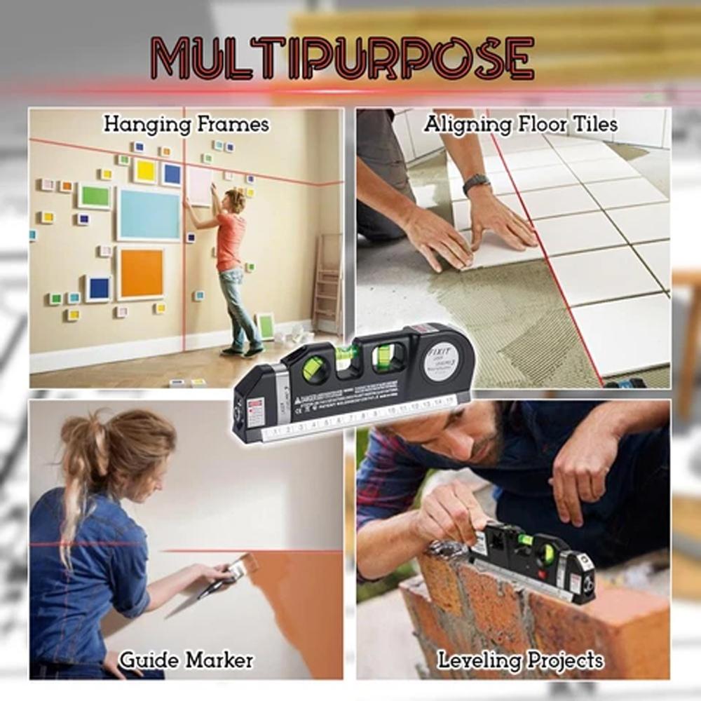 Lisslune | Multifunctional Laser Level 4 in 1 Laser Measuring Tool