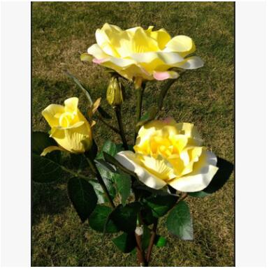 Lisslune | Solar-powered rose lights – garden stakes with solar panel for decorative lighting