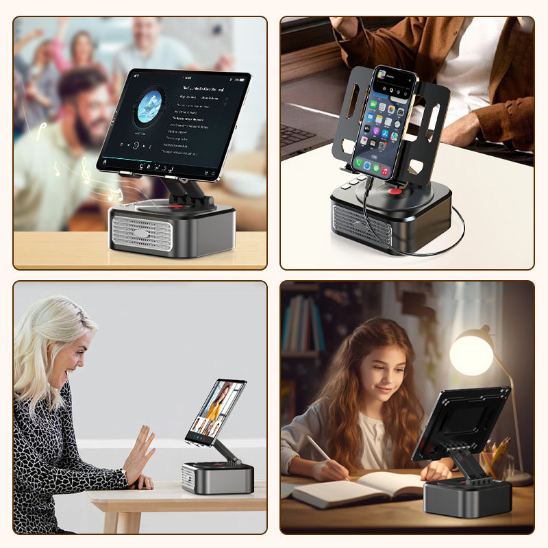 Lisslune | Rotating Tablet Stand Speaker