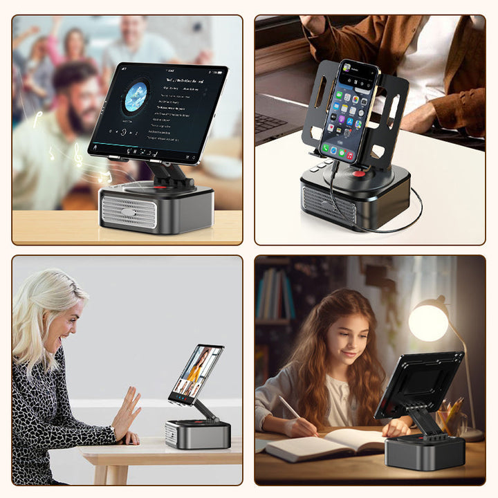 Lisslune | Rotating Tablet Stand Speaker