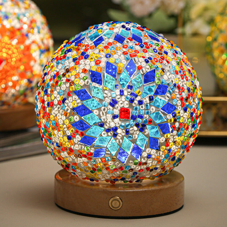 Lisslune | BohoGlow – Modern Bohemian Table Lamp with USB Charging