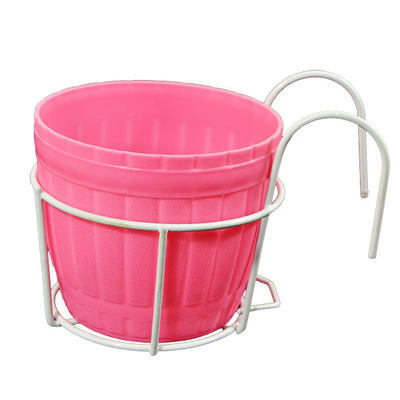 Lisslune | Practical plant pot holder with stable metal frame for balcony and terrace