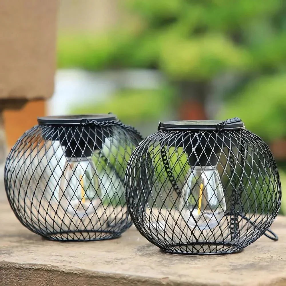 Lisslune | Sunny Garden Solar Lantern – Waterproof LED Outdoor Light with Auto Sensor